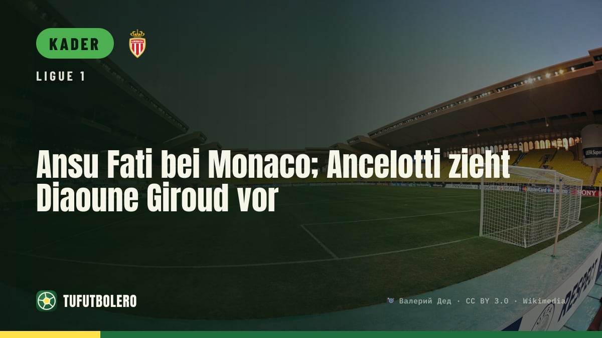 Ansu Fati bei Monaco; Ancelotti zieht Diaoune Giroud vor