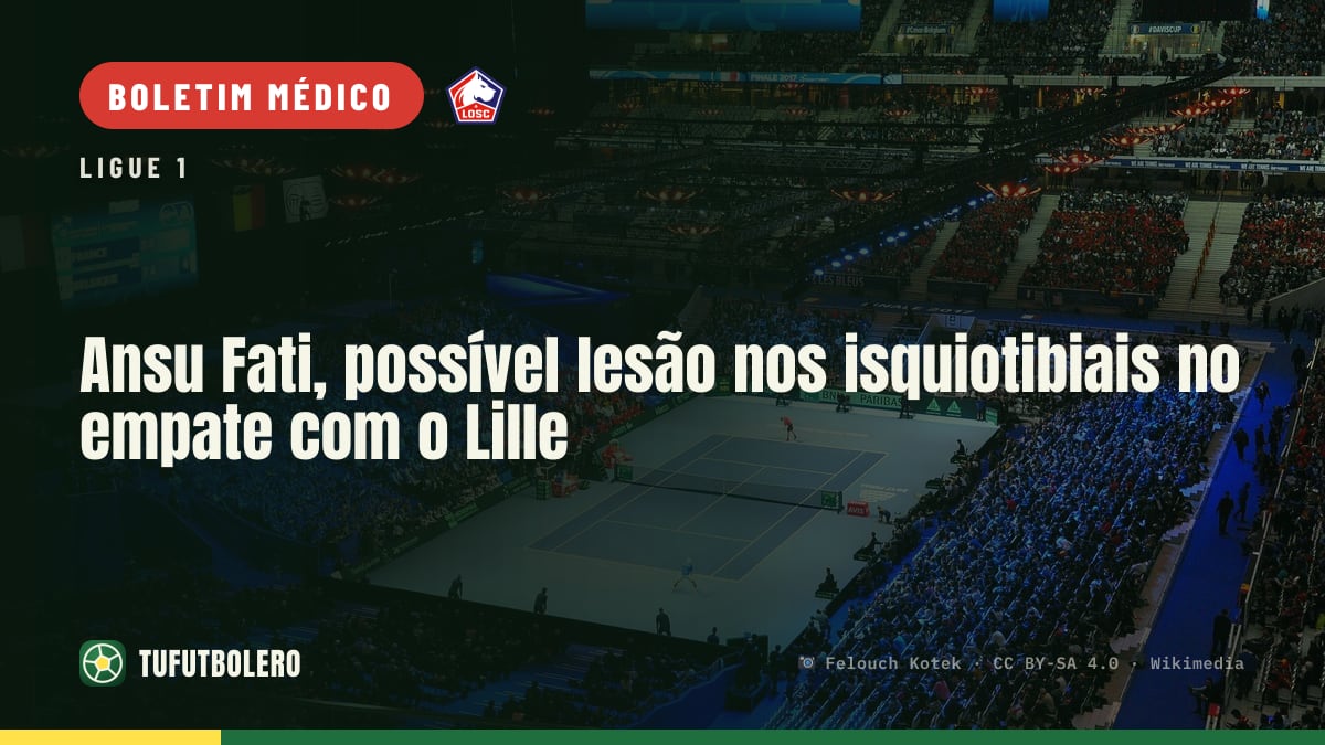 Ansu Fati, possível lesão nos isquiotibiais no empate com o Lille