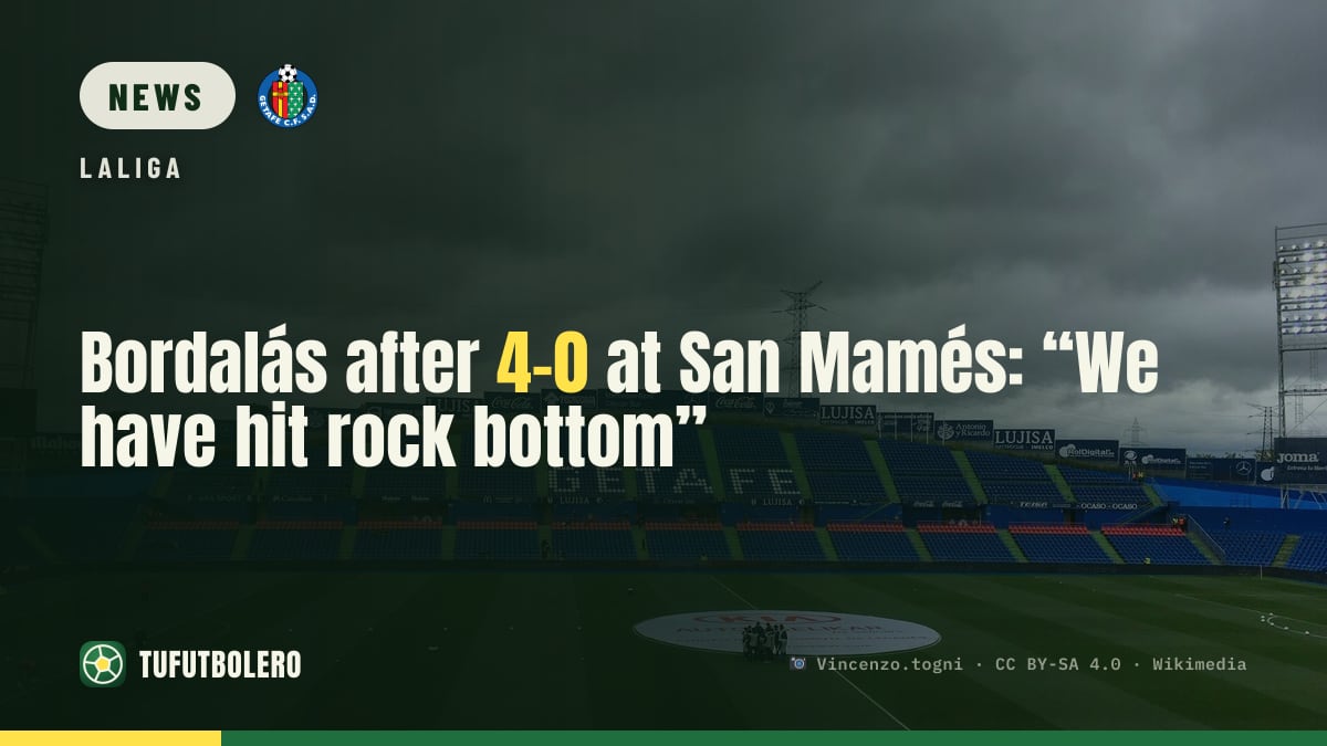 Bordalás after 4-0 at San Mamés: “We have hit rock bottom”