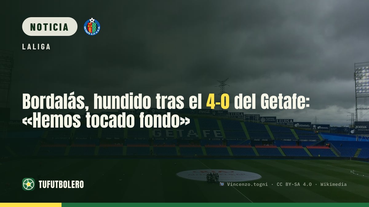 Bordalás, hundido tras el 4-0 del Getafe: «Hemos tocado fondo»