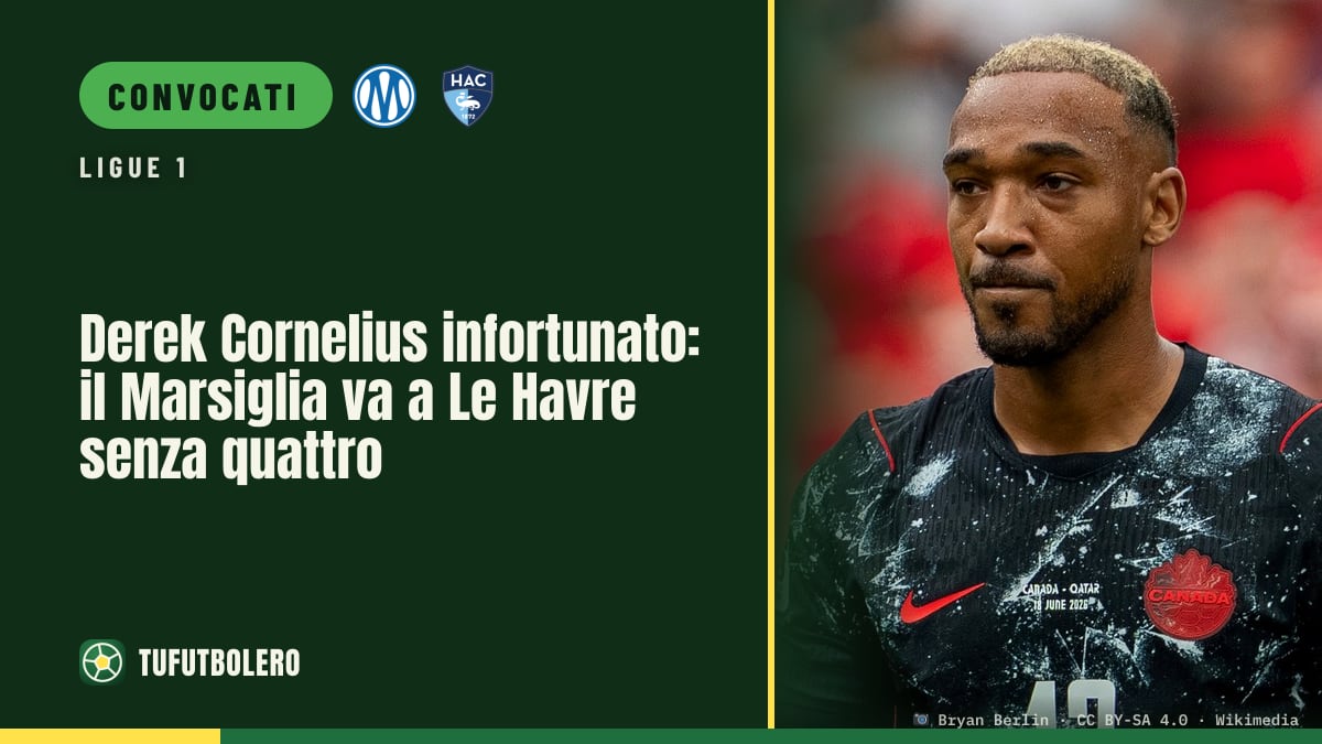 Derek Cornelius infortunato: il Marsiglia va a Le Havre senza quattro