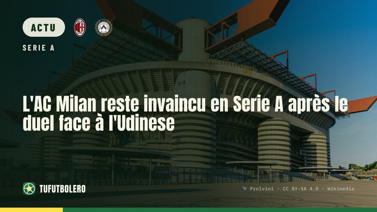 L'AC Milan reste invaincu en Serie A après le duel face à l'Udinese