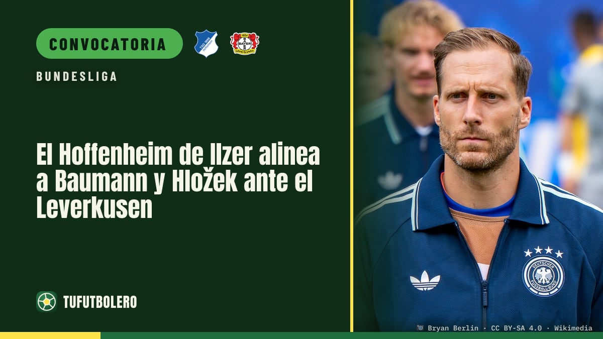 El Hoffenheim de Ilzer alinea a Baumann y Hložek ante el Leverkusen