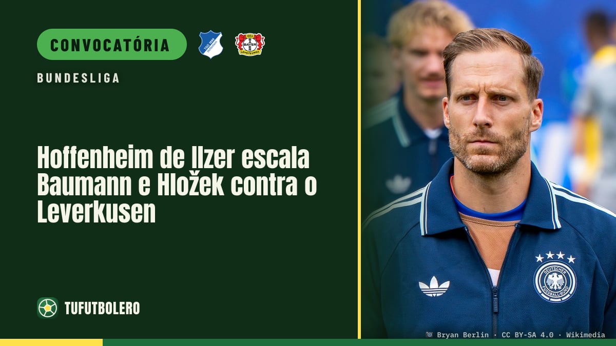 Hoffenheim de Ilzer escala Baumann e Hložek contra o Leverkusen