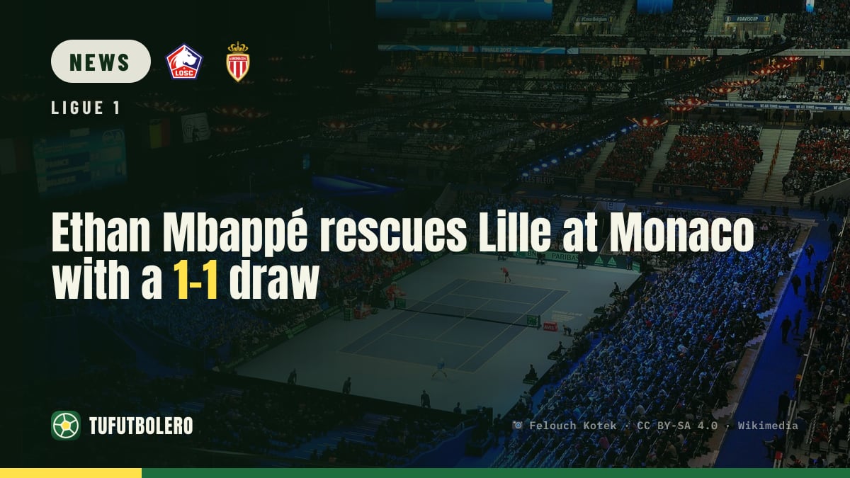 Ethan Mbappé rescues Lille at Monaco with a 1-1 draw