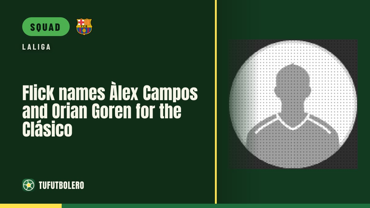 Flick names Àlex Campos and Orian Goren for the Clásico