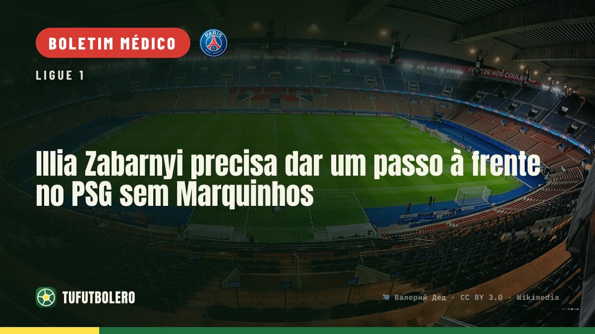 Illia Zabarnyi precisa dar um passo à frente no PSG sem Marquinhos