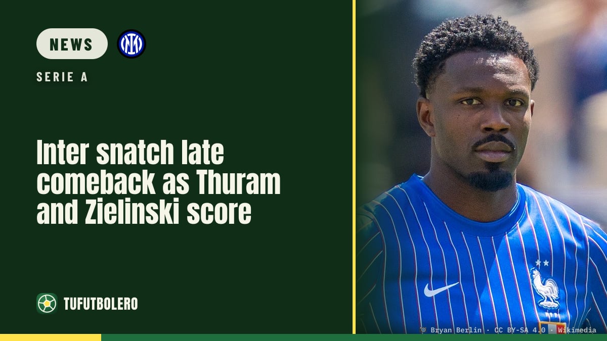 Inter snatch late comeback as Thuram and Zielinski score