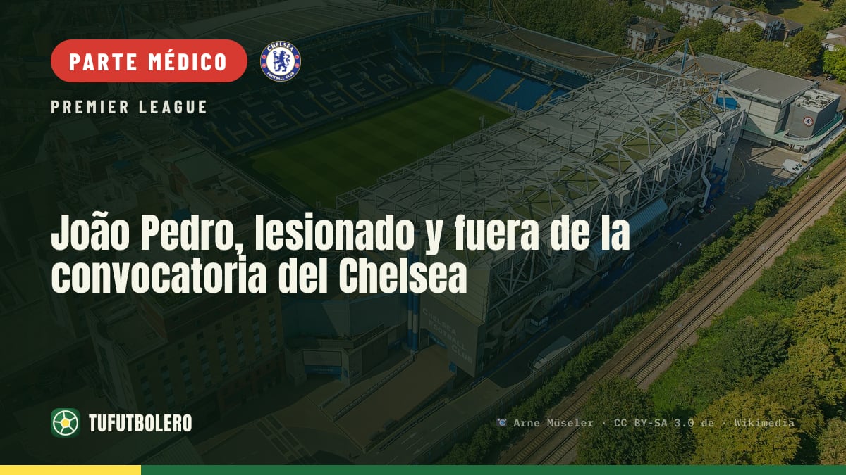 João Pedro, lesionado y fuera de la convocatoria del Chelsea