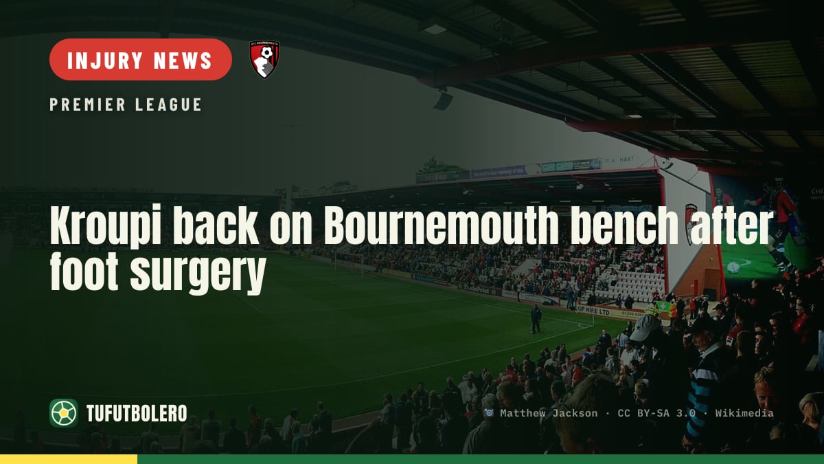Kroupi back on Bournemouth bench after foot surgery