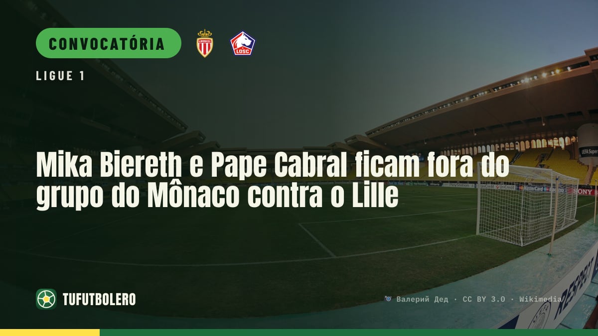 Mika Biereth e Pape Cabral ficam fora do grupo do Mônaco contra o Lille