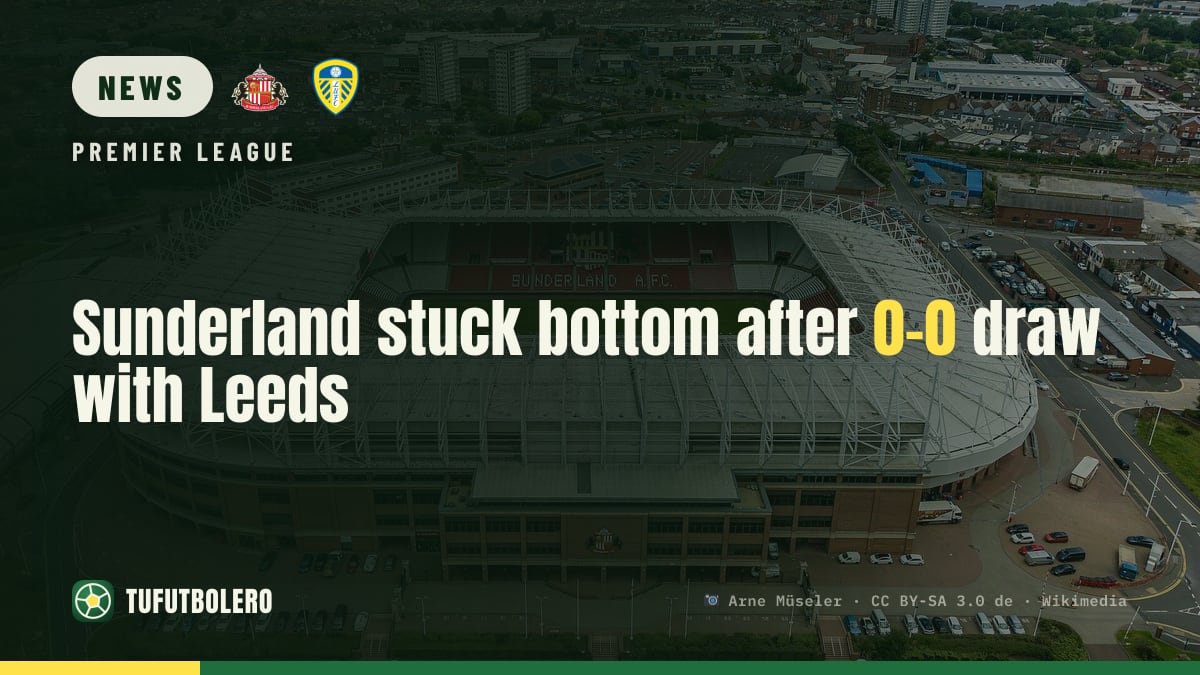 Sunderland stuck bottom after 0-0 draw with Leeds