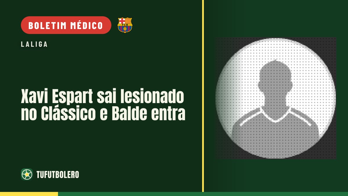 Xavi Espart sai lesionado no Clássico e Balde entra